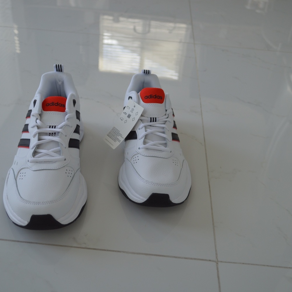 Adidas strutter leather white sneaker shoes men nw - Picture 13 of 14